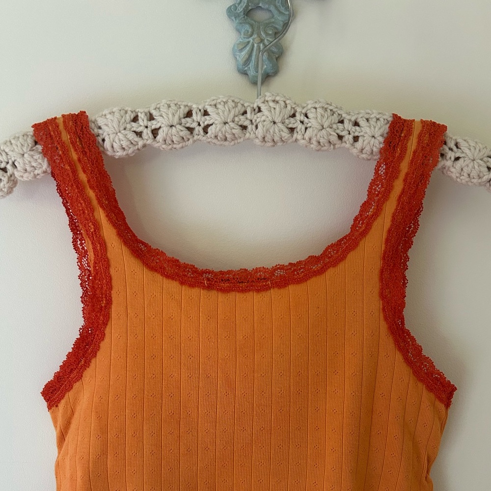 Brandy Melville Pumpkin Orange Lace Cami
OS
GUC - Picture 5 of 9